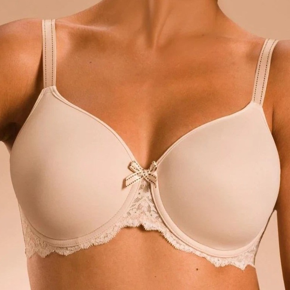 Chantelle 36DDDD 36G $84 Rive Gauche Full Coverage Smooth Beige Bra